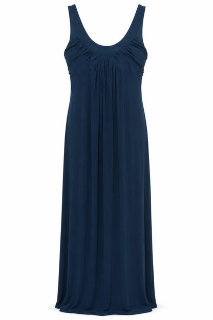 Oasis Womens Blue Polyester Maxi Size M Scoop Neck Pullover