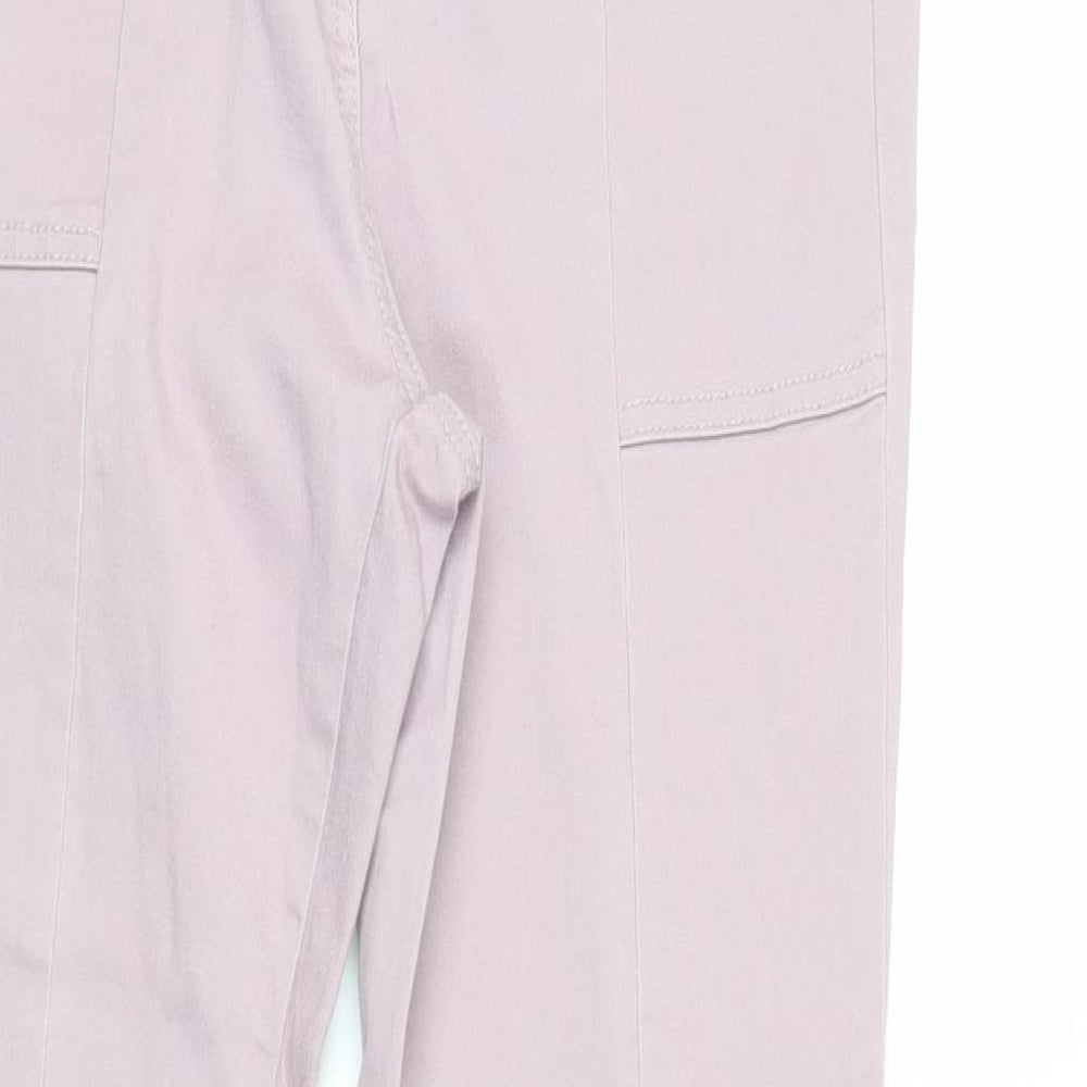 NEXT Womens Pink Cotton Skinny Jeans Size 10 L29 in Regular Zip