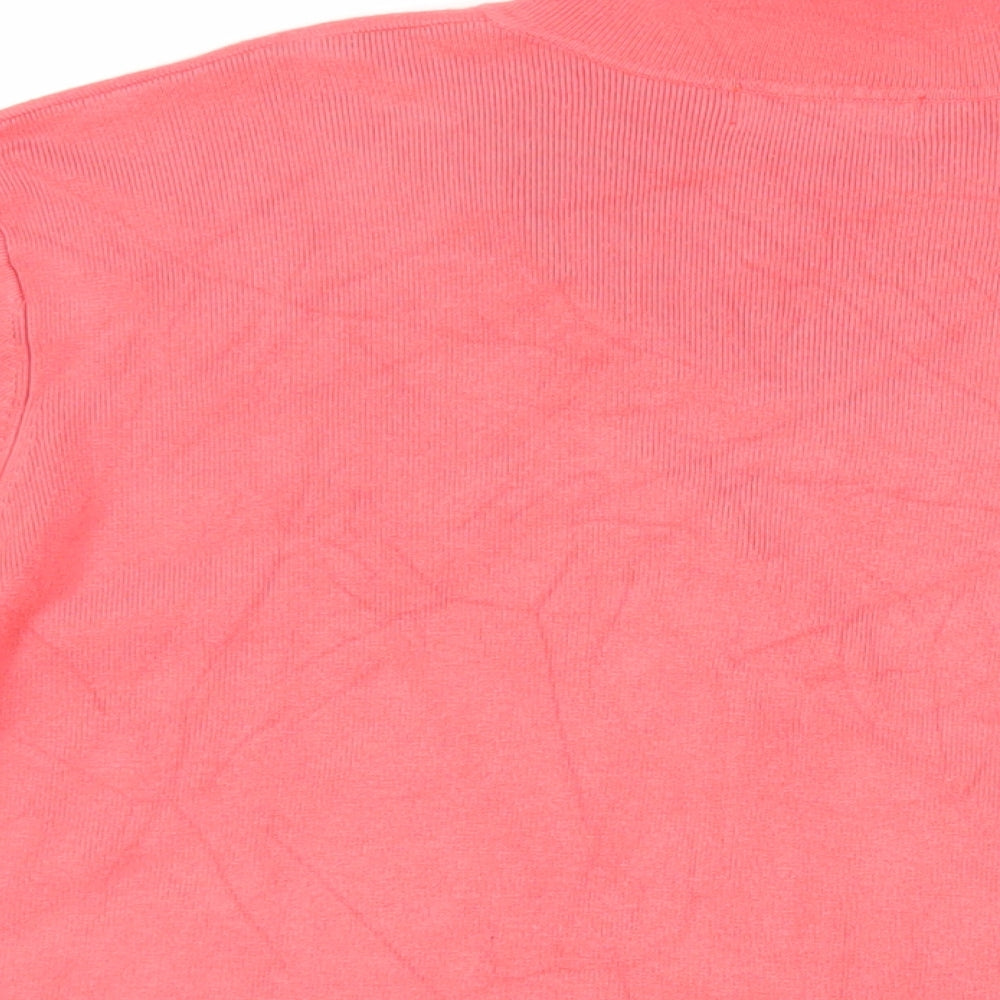 Womens UK Size 20 Damart Pink Cardigan Jumper