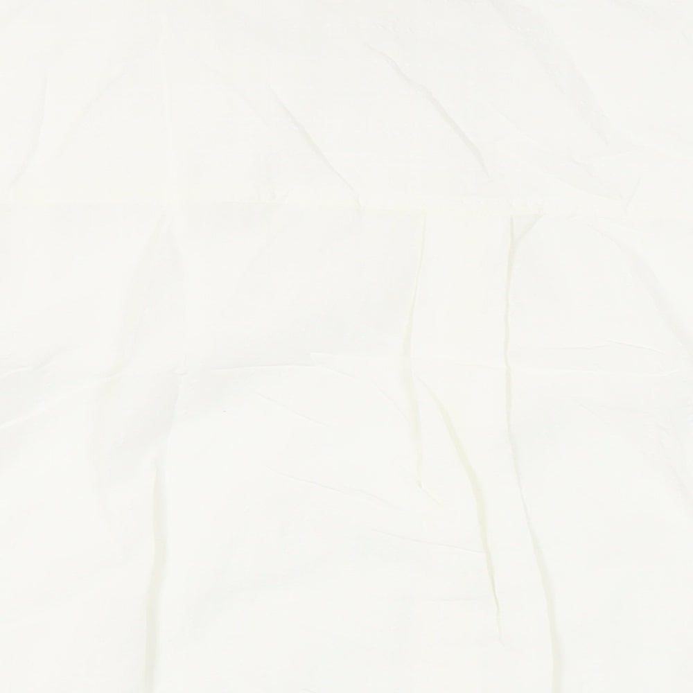Womens UK Size 14 Marks and Spencer Ivory Basic Button-Up