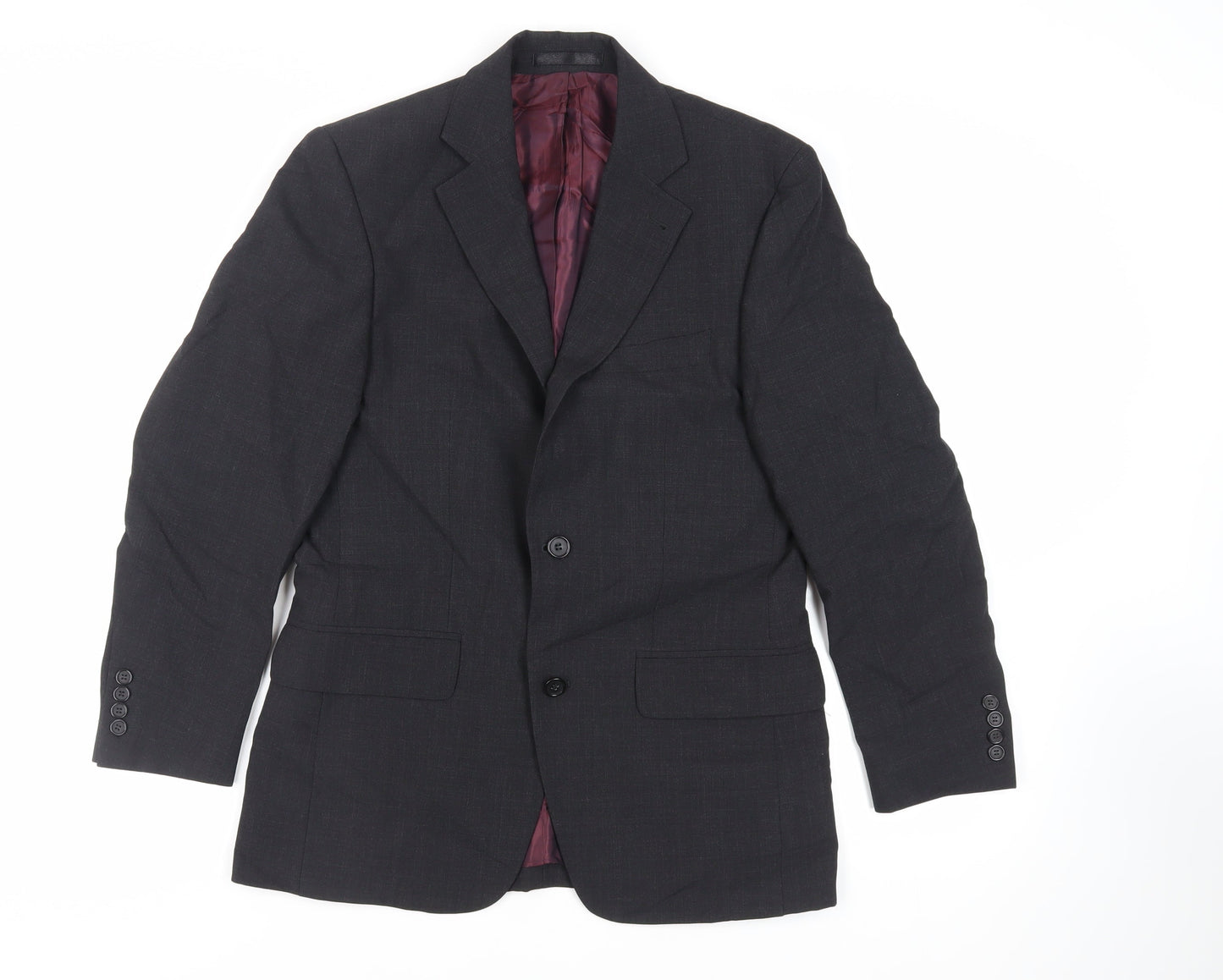 Mens UK Size 36 Tom English Regular Black Suit Jacket