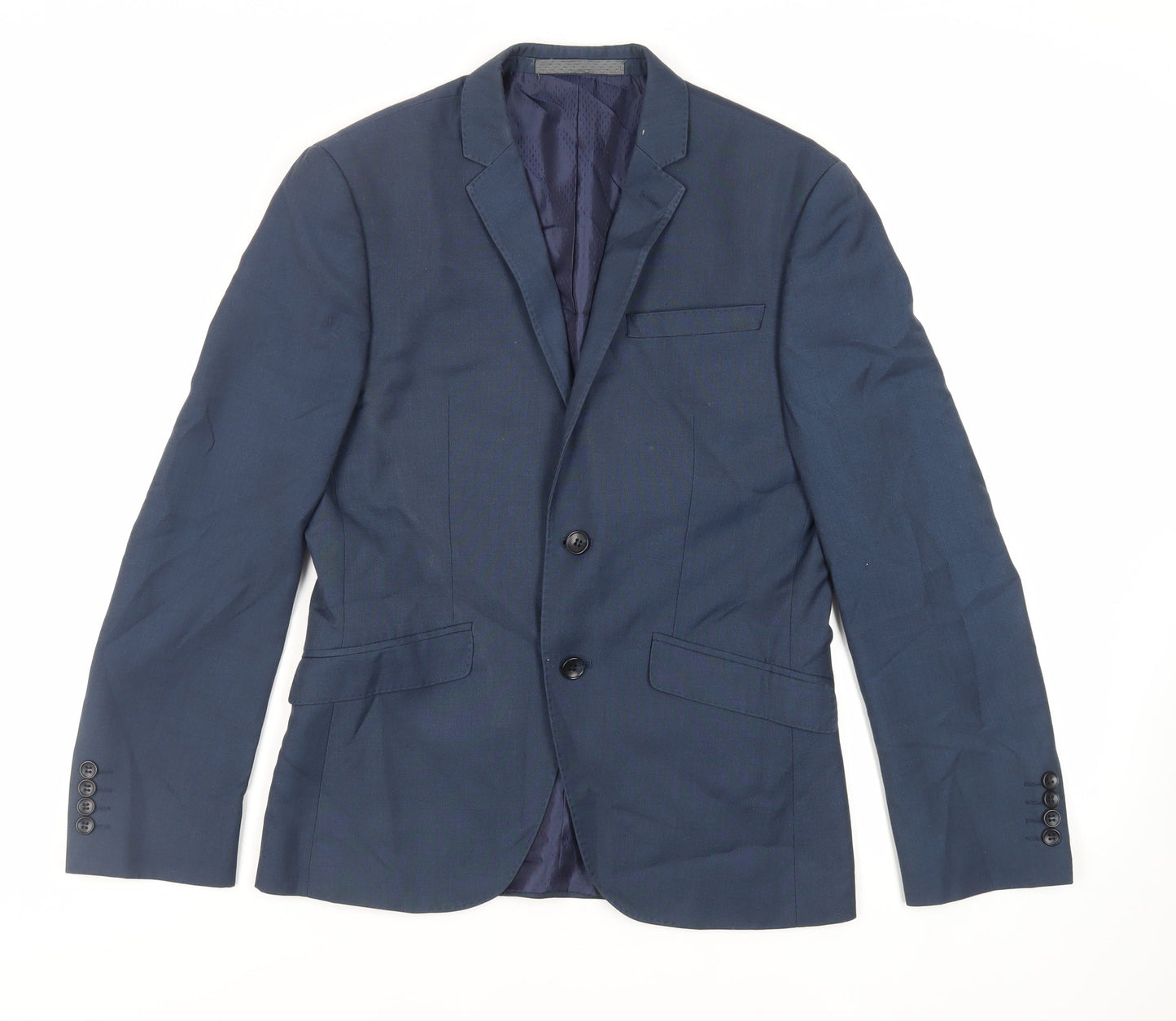 Mens UK Size 36 Marks and Spencer Regular Blue Suit Jacket