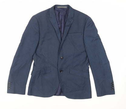 Mens UK Size 36 Marks and Spencer Regular Blue Suit Jacket
