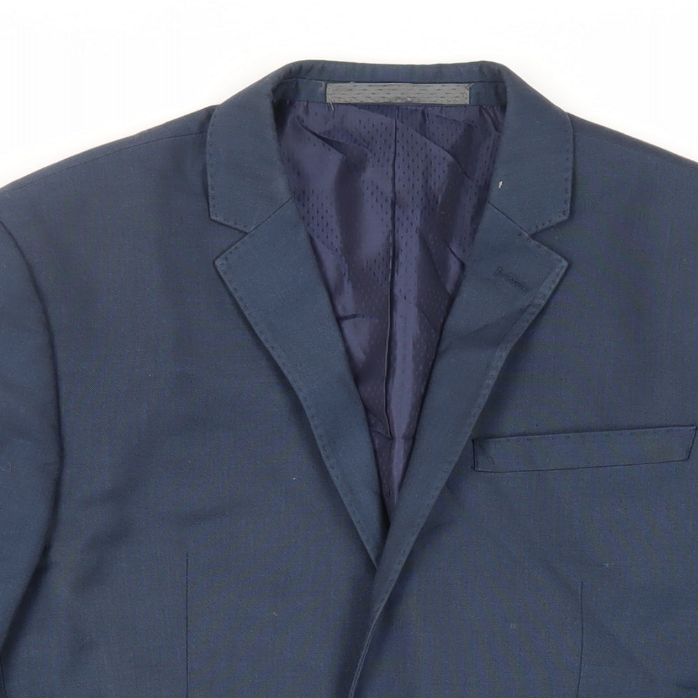 Mens UK Size 36 Marks and Spencer Regular Blue Suit Jacket
