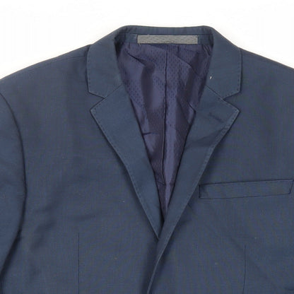 Mens UK Size 36 Marks and Spencer Regular Blue Suit Jacket