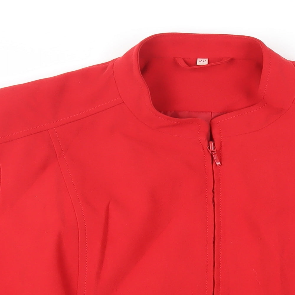 Womens UK Size 22 EWM Red Jacket