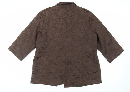 Womens UK Size XL Fusion Brown Jacket