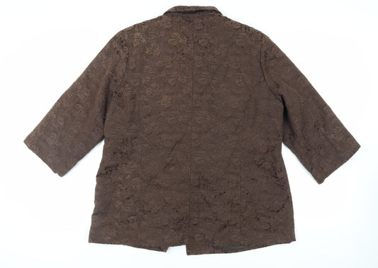 Womens UK Size XL Fusion Brown Jacket
