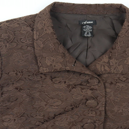 Womens UK Size XL Fusion Brown Jacket