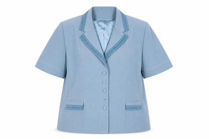 Klass Womens Blue Jacket Blazer Size 20 Button