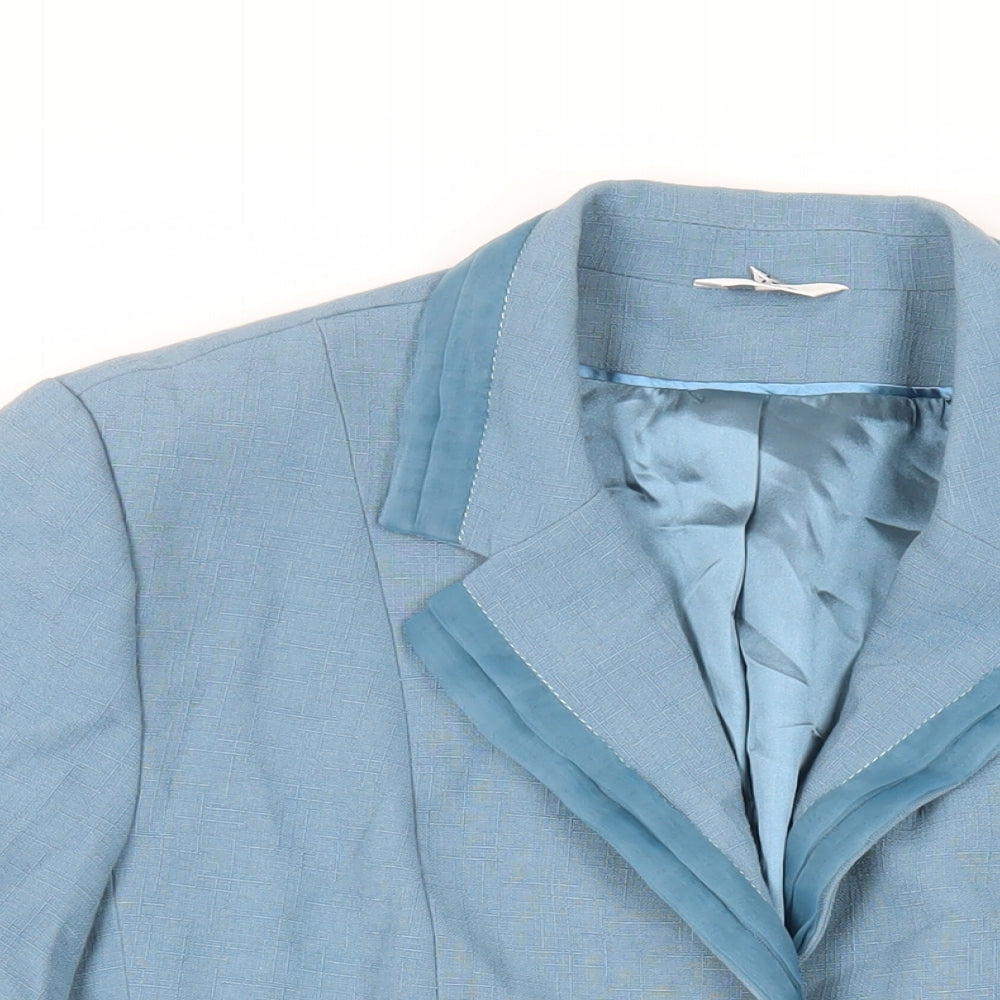 Klass Womens Blue Jacket Blazer Size 20 Button