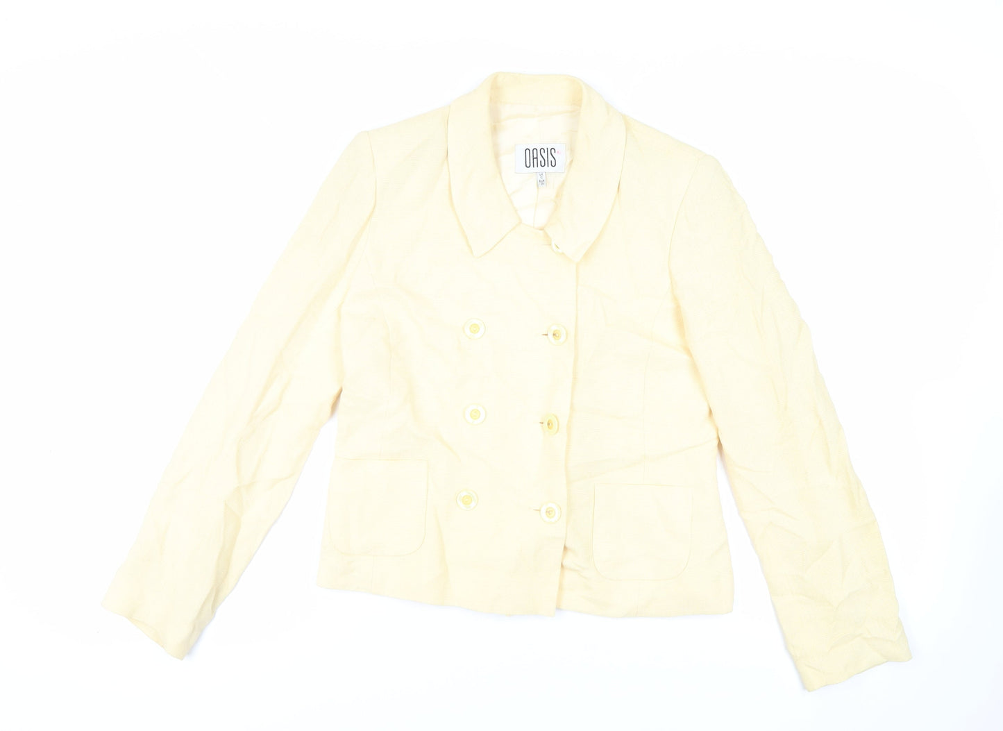 Womens UK Size 12 Oasis Yellow Jacket