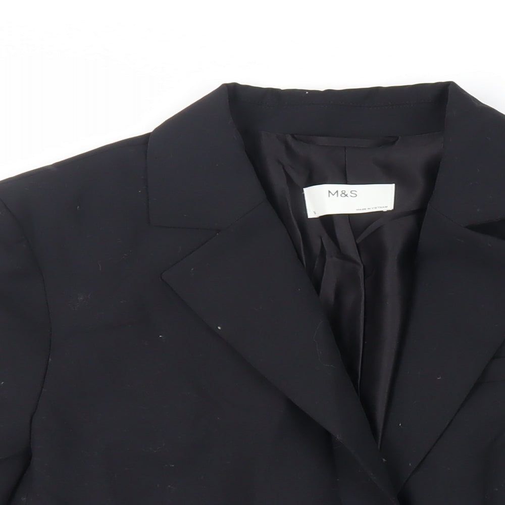 Womens UK Size 14 Marks and Spencer Black Jacket