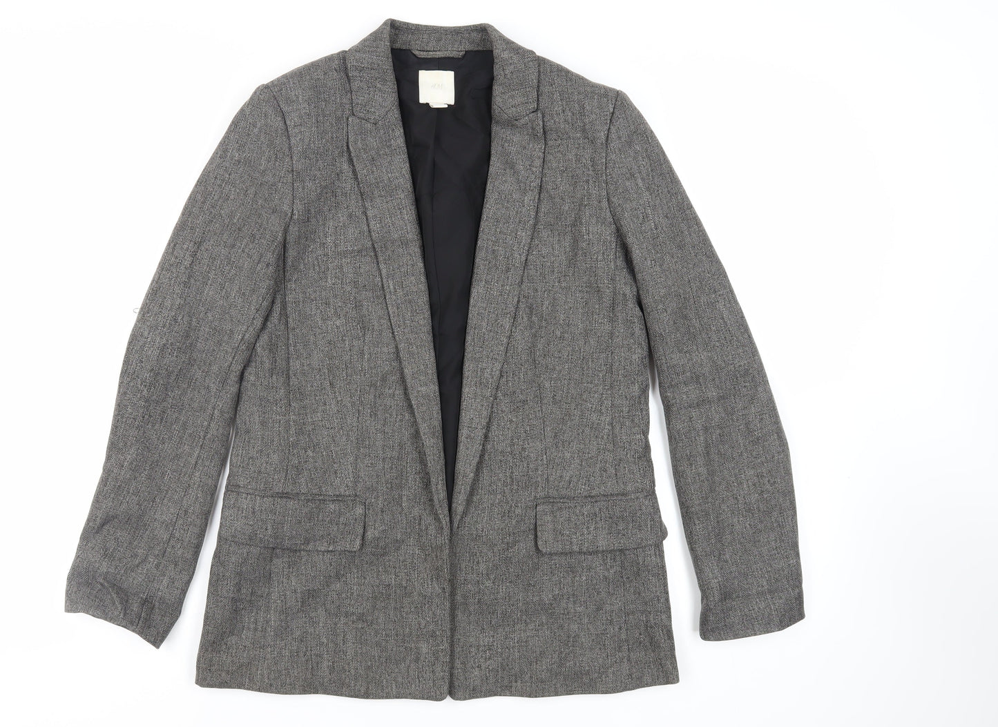 Womens UK Size 10 H&M Grey Jacket