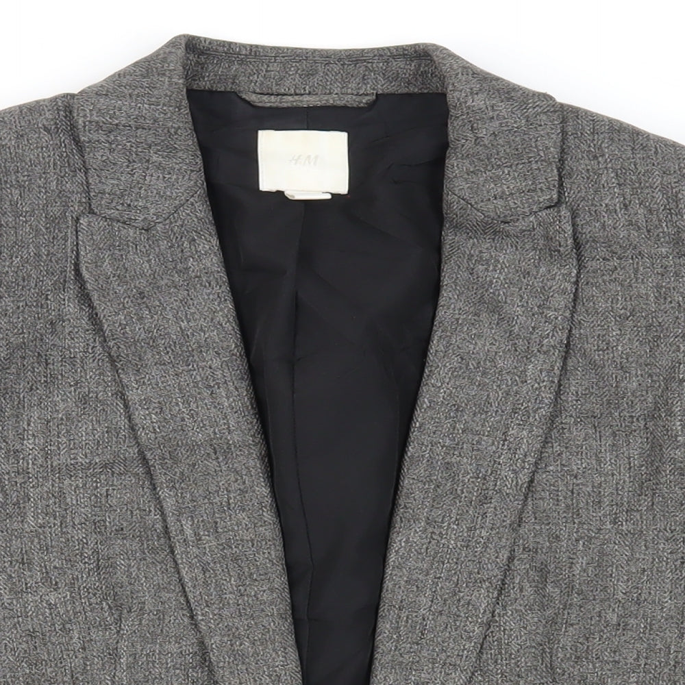 Womens UK Size 10 H&M Grey Jacket
