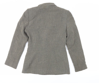 Principles Womens Green Jacket Blazer Size 6 Button