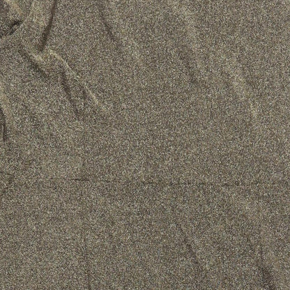 Marks and Spencer Womens Gold Polyamide A-Line Size 20 Round Neck Pullover - Ruched Detail