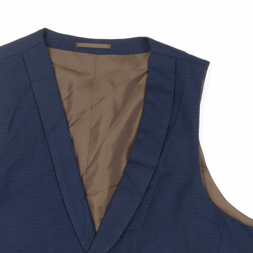 Mens UK Size 48 Fellini Regular Blue Suit Jacket
