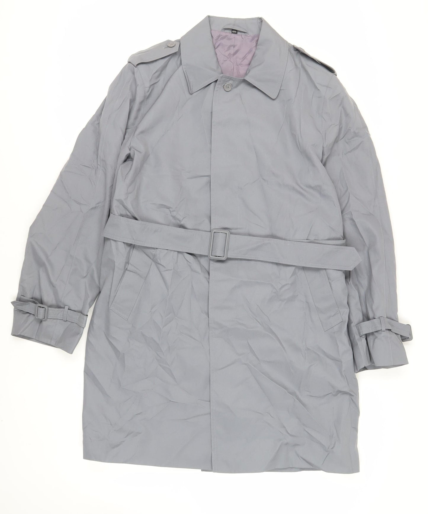 Mens UK Size 40 House of Fraser Grey Trench Coat