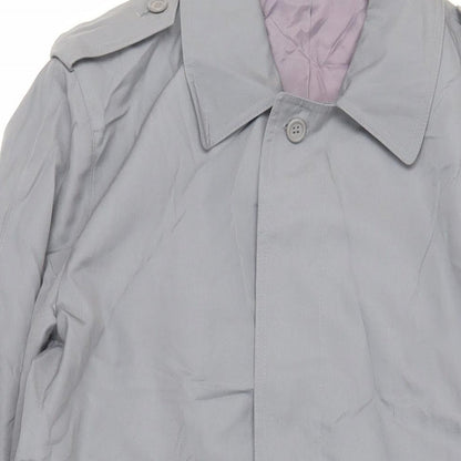 Mens UK Size 40 House of Fraser Grey Trench Coat