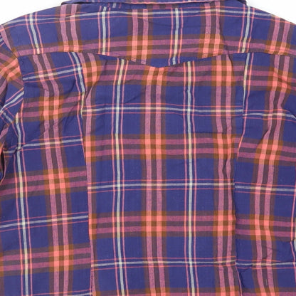 Womens UK Size 14 New Look Blue Basic Button-Up