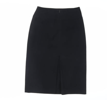 Offshoot Womens Black Polyester Straight & Pencil Skirt Size 10 Zip