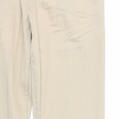 Denim & Co. Mens Beige Cotton Skinny Jeans Size 34 in L32 in Regular Zip