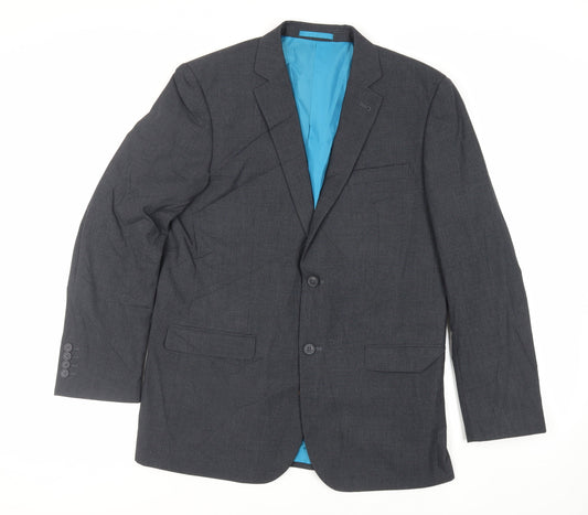 Mens UK Size 42 Greenwoods Regular Grey Suit Jacket