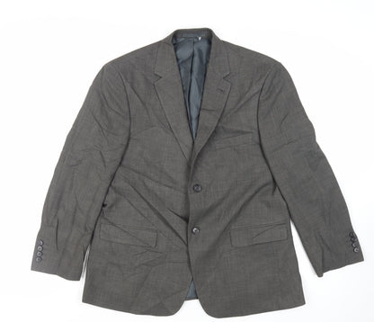 Mens UK Size 42 Greenwoods Regular Grey Suit Jacket
