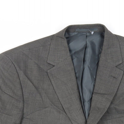 Mens UK Size 42 Greenwoods Regular Grey Suit Jacket