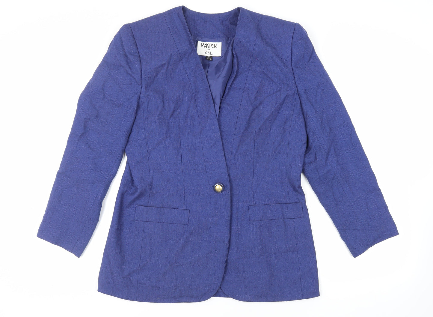 Womens UK Size 12 Kasper Blue Jacket