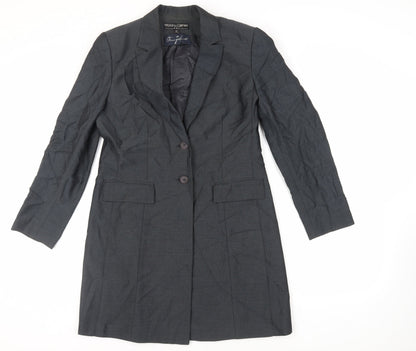 Womens UK Size 10 Kasper Grey Overcoat