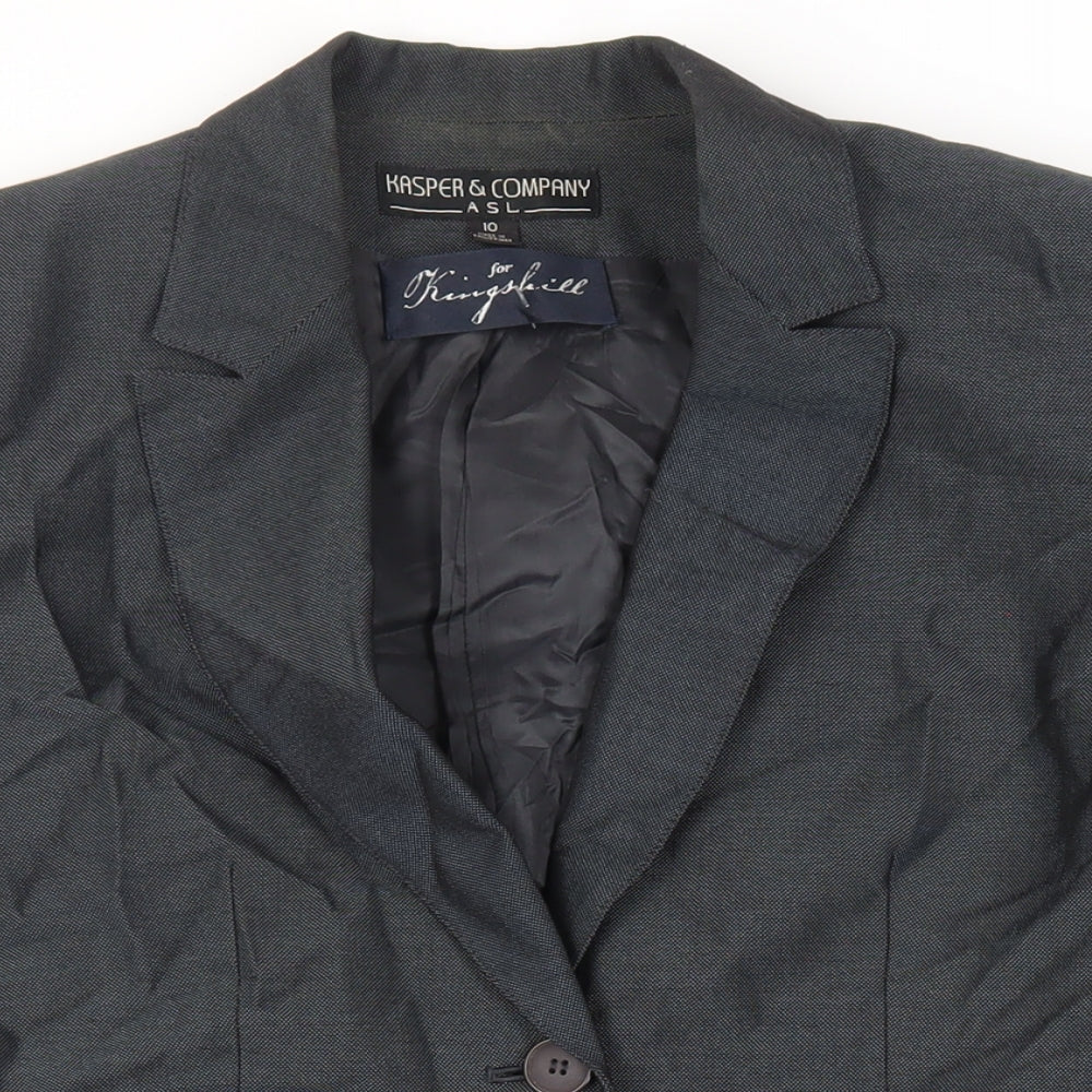 Womens UK Size 10 Kasper Grey Overcoat