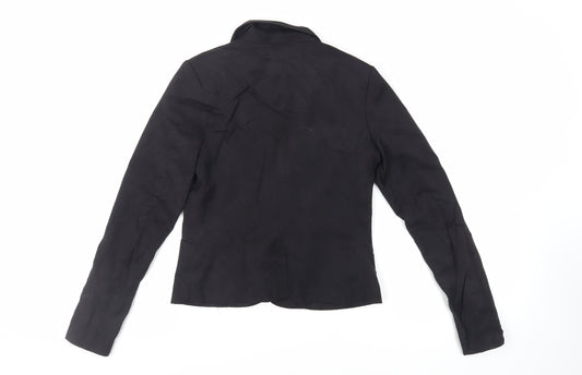 Divided by H&M Womens Black Jacket Blazer Size 8 Button