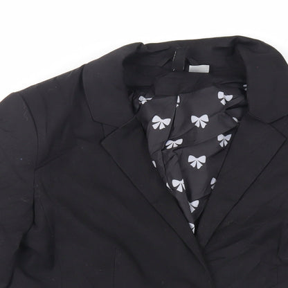 Divided by H&M Womens Black Jacket Blazer Size 8 Button