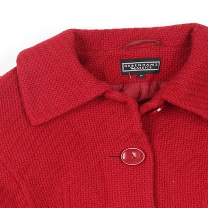 Womens UK Size 14 Debenhams Red Jacket