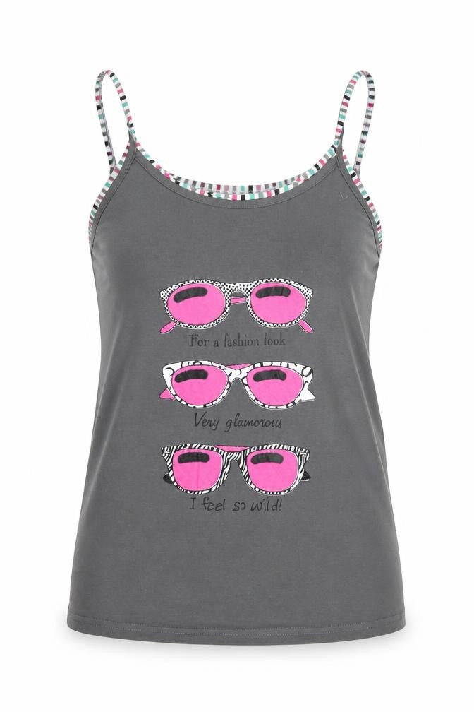 Womens UK Size 12 Topshop Grey Basic Tank