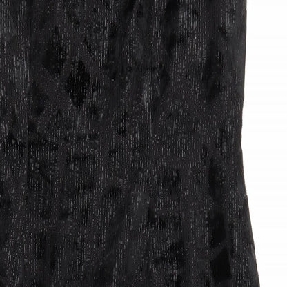 Michel Ambers Womens Black Polyester Blend Maxi Size 10 Round Neck Zip