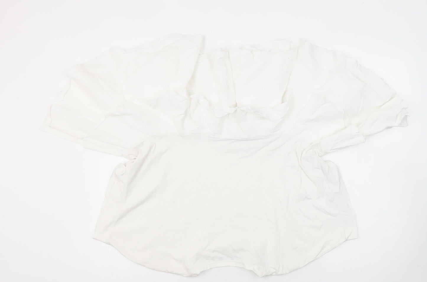 Womens UK Size M Zara White Tunic Blouse