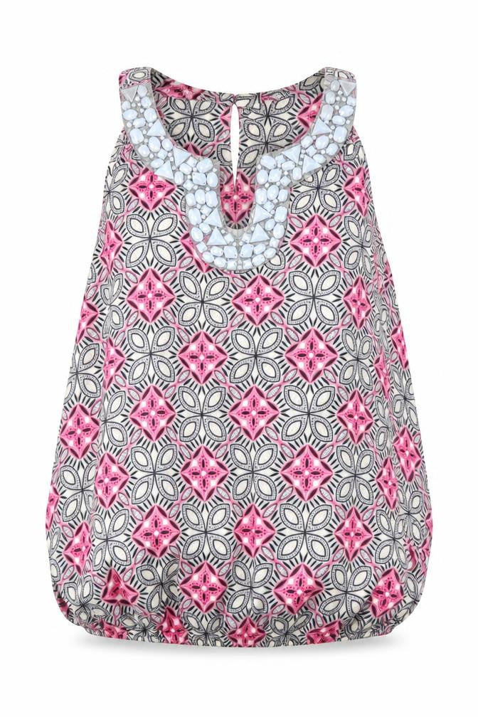 Womens UK Size M Wallis Multicoloured Tunic Button-Up