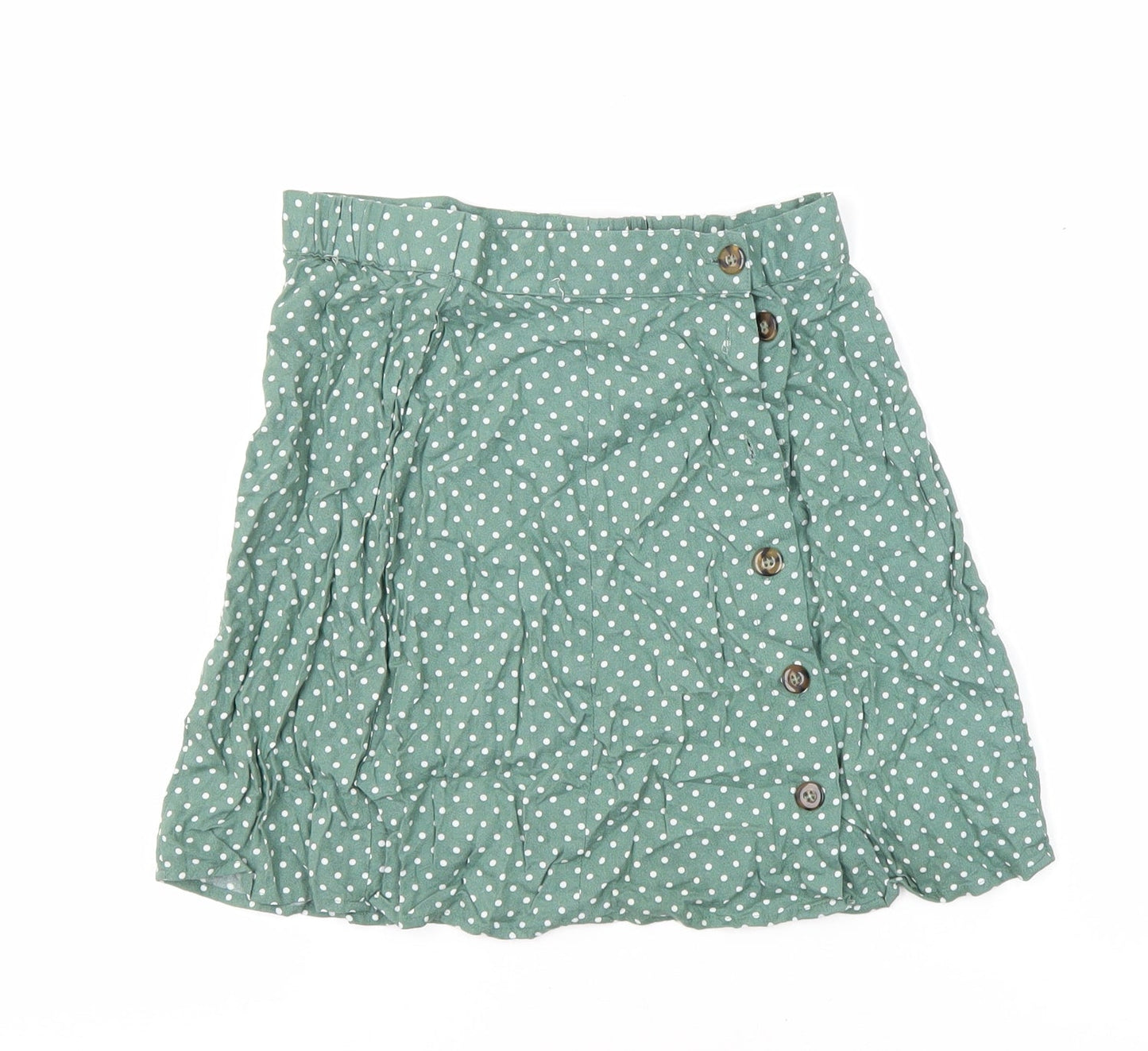 ASOS Womens Multicoloured Polka Dot Viscose Mini Skirt Size 6