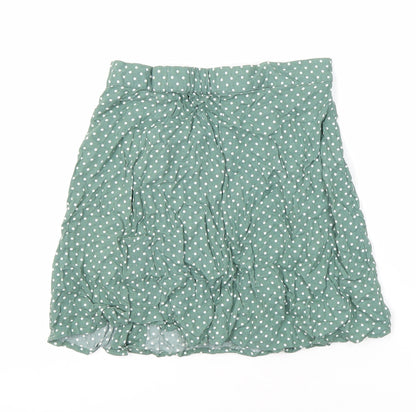 ASOS Womens Multicoloured Polka Dot Viscose Mini Skirt Size 6