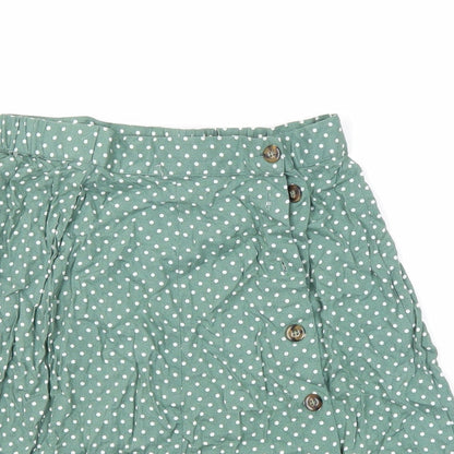 ASOS Womens Multicoloured Polka Dot Viscose Mini Skirt Size 6