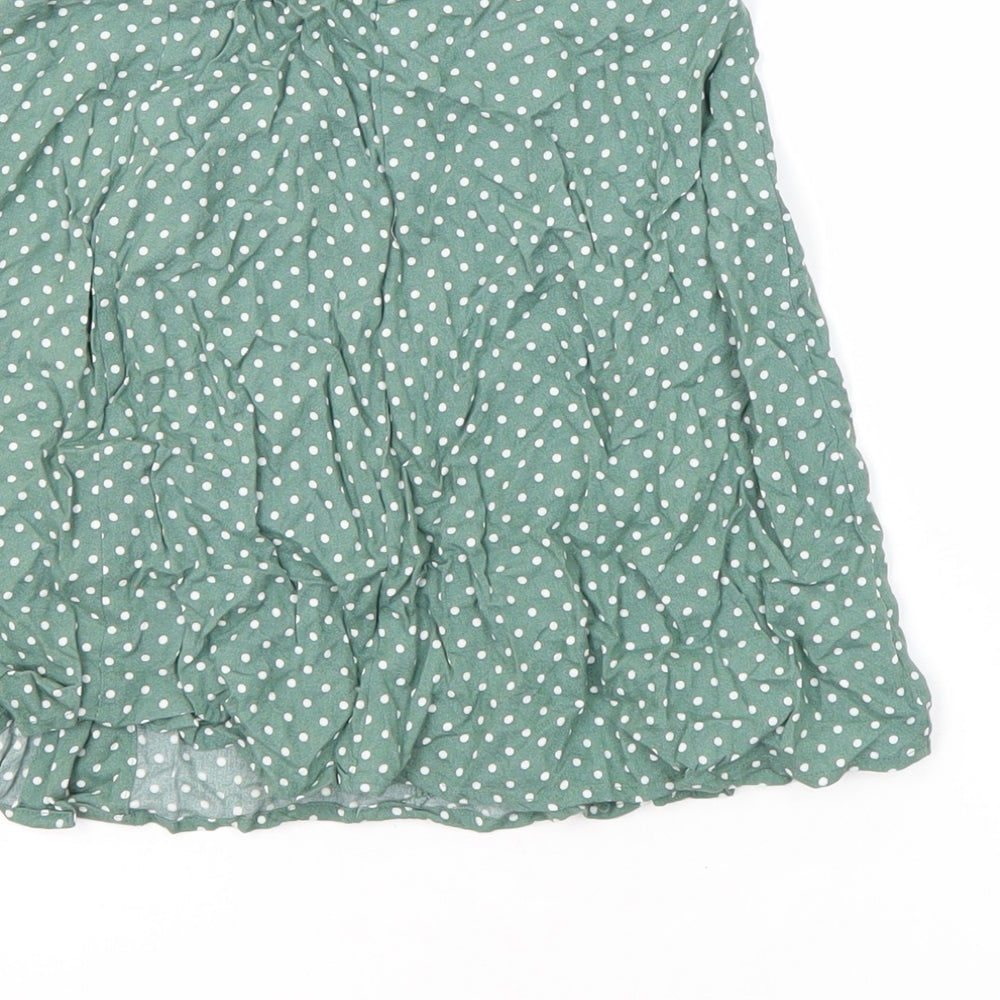 ASOS Womens Multicoloured Polka Dot Viscose Mini Skirt Size 6