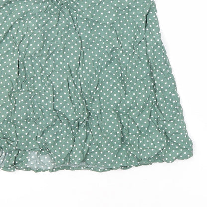 ASOS Womens Multicoloured Polka Dot Viscose Mini Skirt Size 6