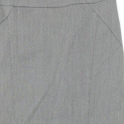 Principles Womens Grey Polyester Straight & Pencil Skirt Size 14 Zip - Lined