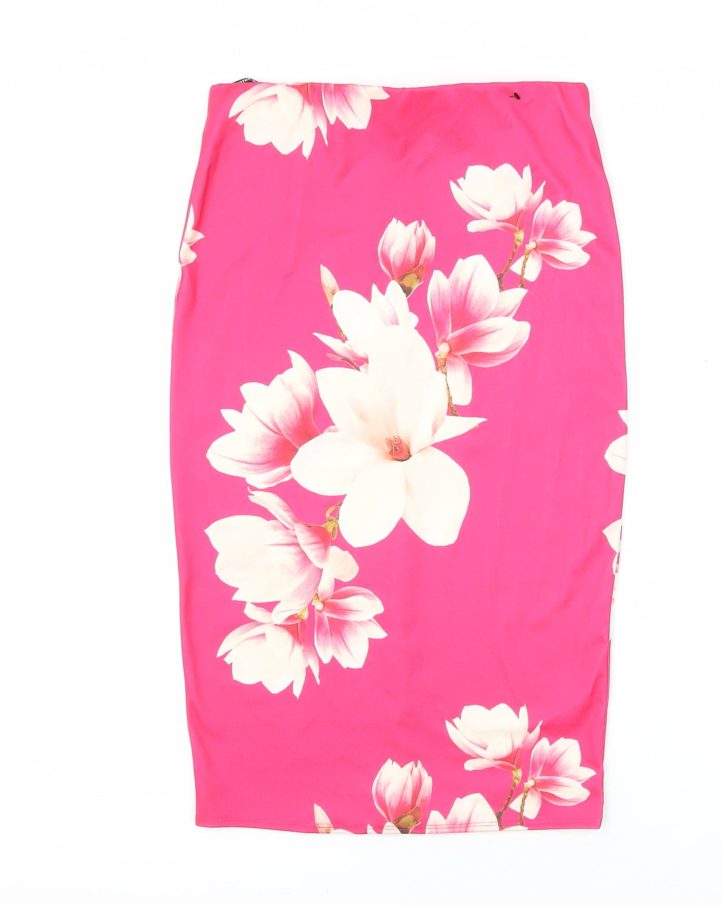 Dorothy Perkins Womens Pink Polyester Straight & Pencil Skirt Size 10 Zip