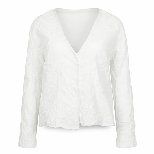 Womens UK Size M Pull&Bear White Tunic Blouse