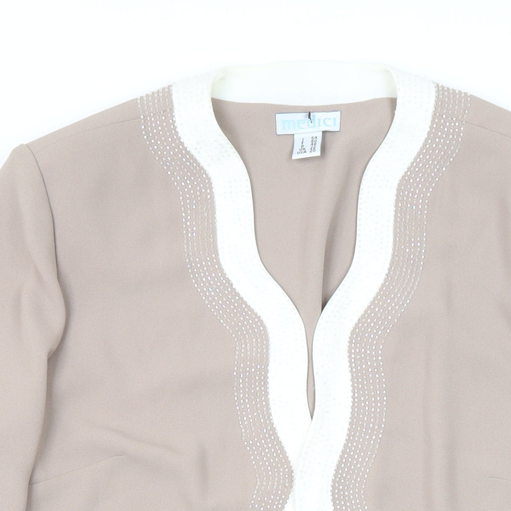 Womens UK Size 22 Medici Beige Jacket
