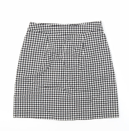 Oasis Womens Multicoloured Check 100% Polyester Maxi Skirt Size 8 Regular